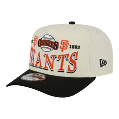 San Francisco Giants Throwback Tri-Hit A-Frame 9FIFTY Adjustable Hat Cream