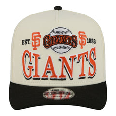San Francisco Giants Throwback Tri-Hit A-Frame 9FIFTY Adjustable Hat Cream