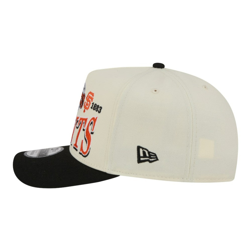 San Francisco Giants Throwback Tri-Hit A-Frame 9FIFTY Adjustable Hat Cream