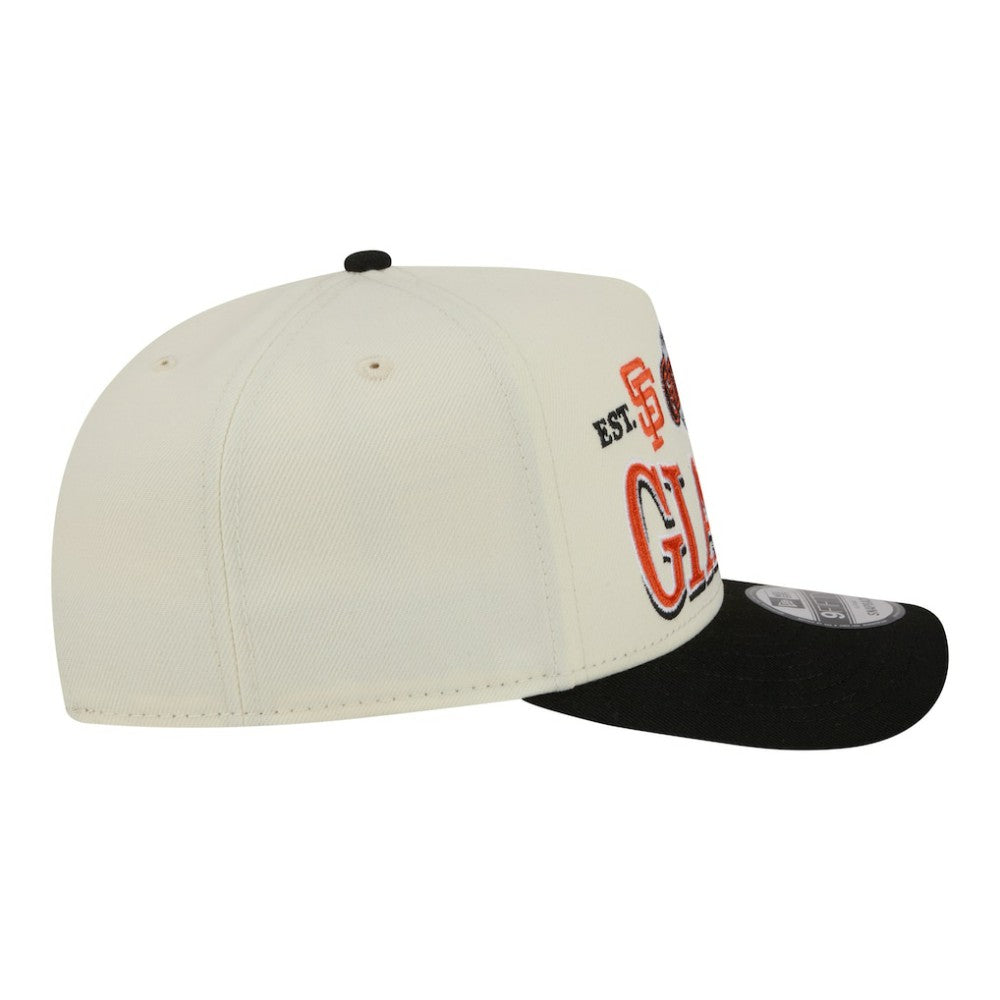 San Francisco Giants Throwback Tri-Hit A-Frame 9FIFTY Adjustable Hat Cream