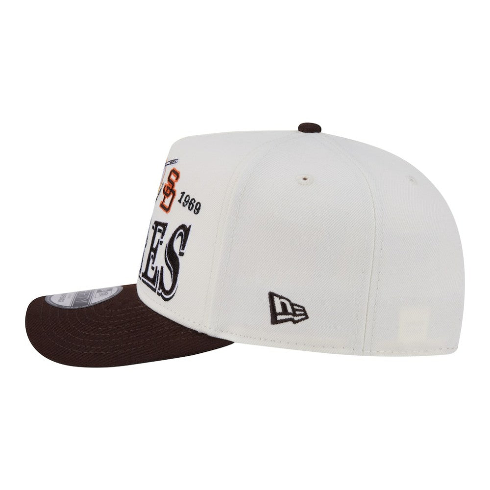San Diego Padres Throwback Tri-Hit A-Frame 9FIFTY Adjustable Hat Cream