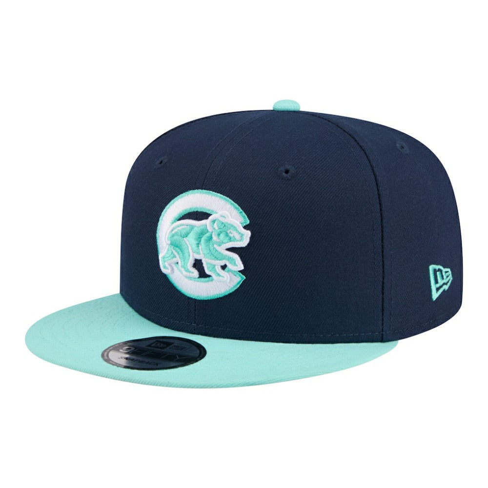 Chicago Cubs 2-Tone Color Pack 9FIFTY Snapback Hat Navy/Turquoise
