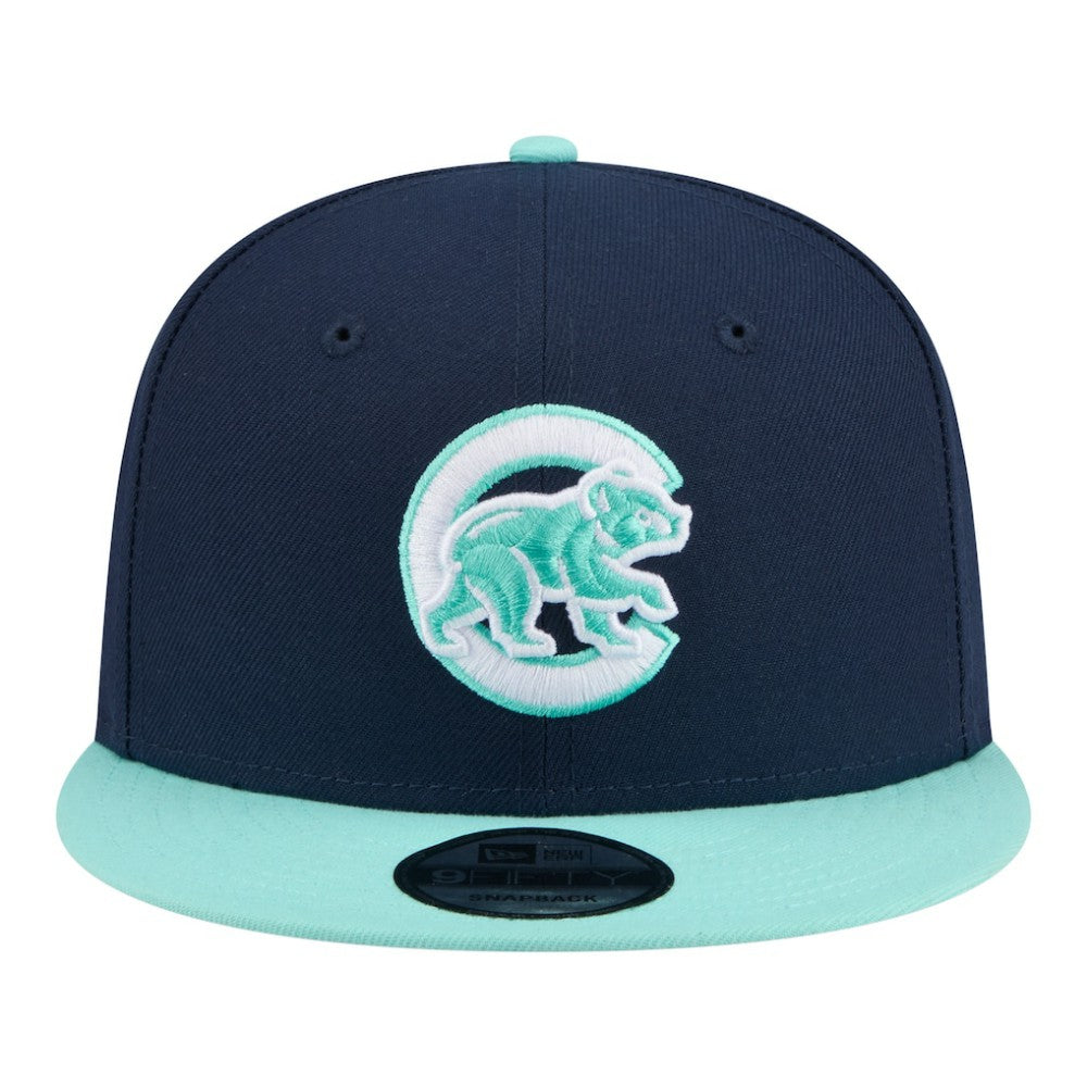 Chicago Cubs 2-Tone Color Pack 9FIFTY Snapback Hat Navy/Turquoise