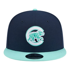 Chicago Cubs 2-Tone Color Pack 9FIFTY Snapback Hat Navy/Turquoise