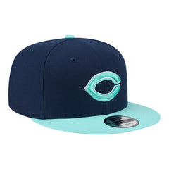 Cincinnati Reds 2-Tone Color Pack 9FIFTY Snapback Hat Navy/Turquoise