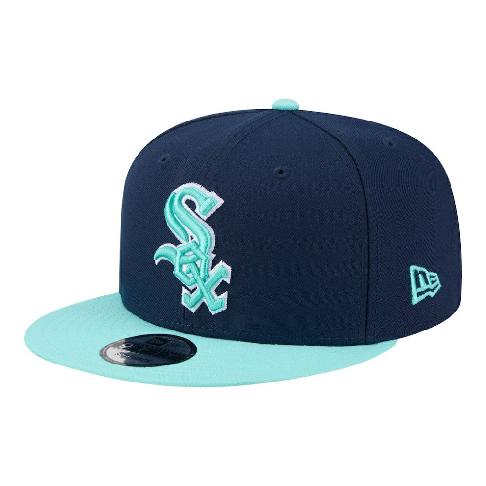 Chicago White Sox Two-Tone Color Pack 9FIFTY Snapback Hat Navy/Turquoise