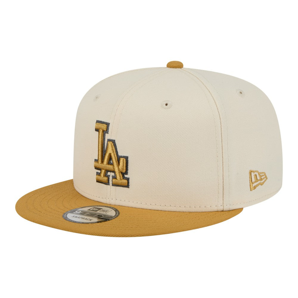 Los Angeles Dodgers 2-Tone Color Pack 9FIFTY Snapback Hat Light Beige/Khaki