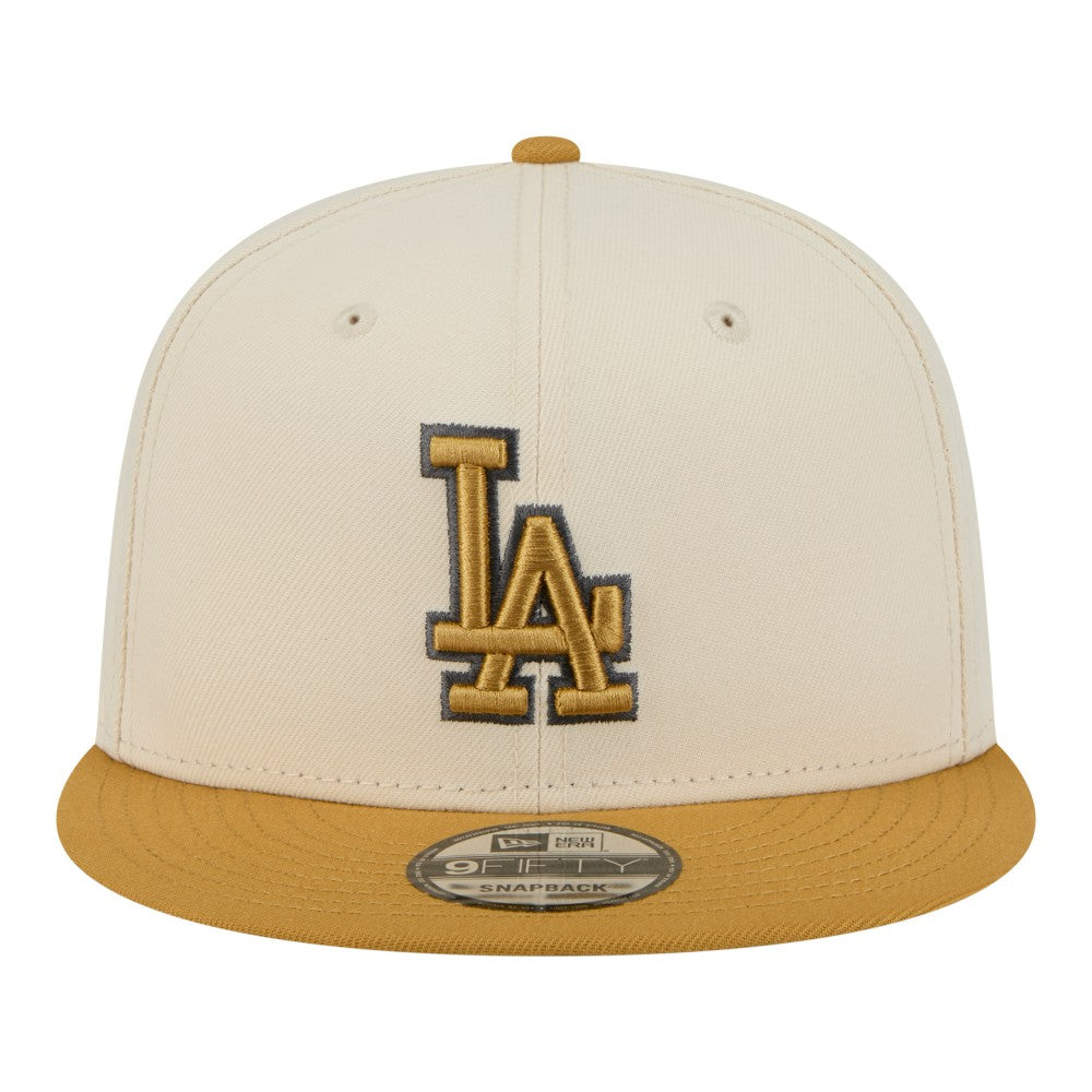 Los Angeles Dodgers 2-Tone Color Pack 9FIFTY Snapback Hat Light Beige/Khaki