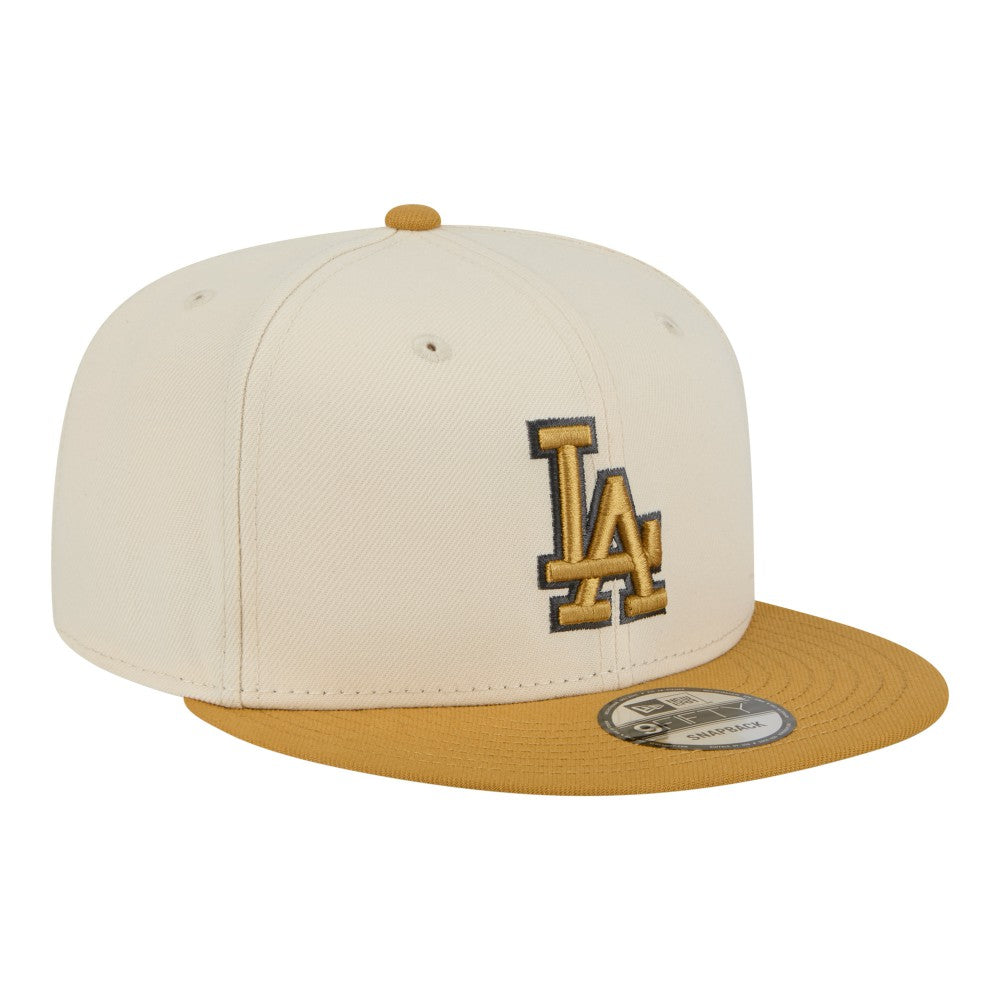 Los Angeles Dodgers 2-Tone Color Pack 9FIFTY Snapback Hat Light Beige/Khaki
