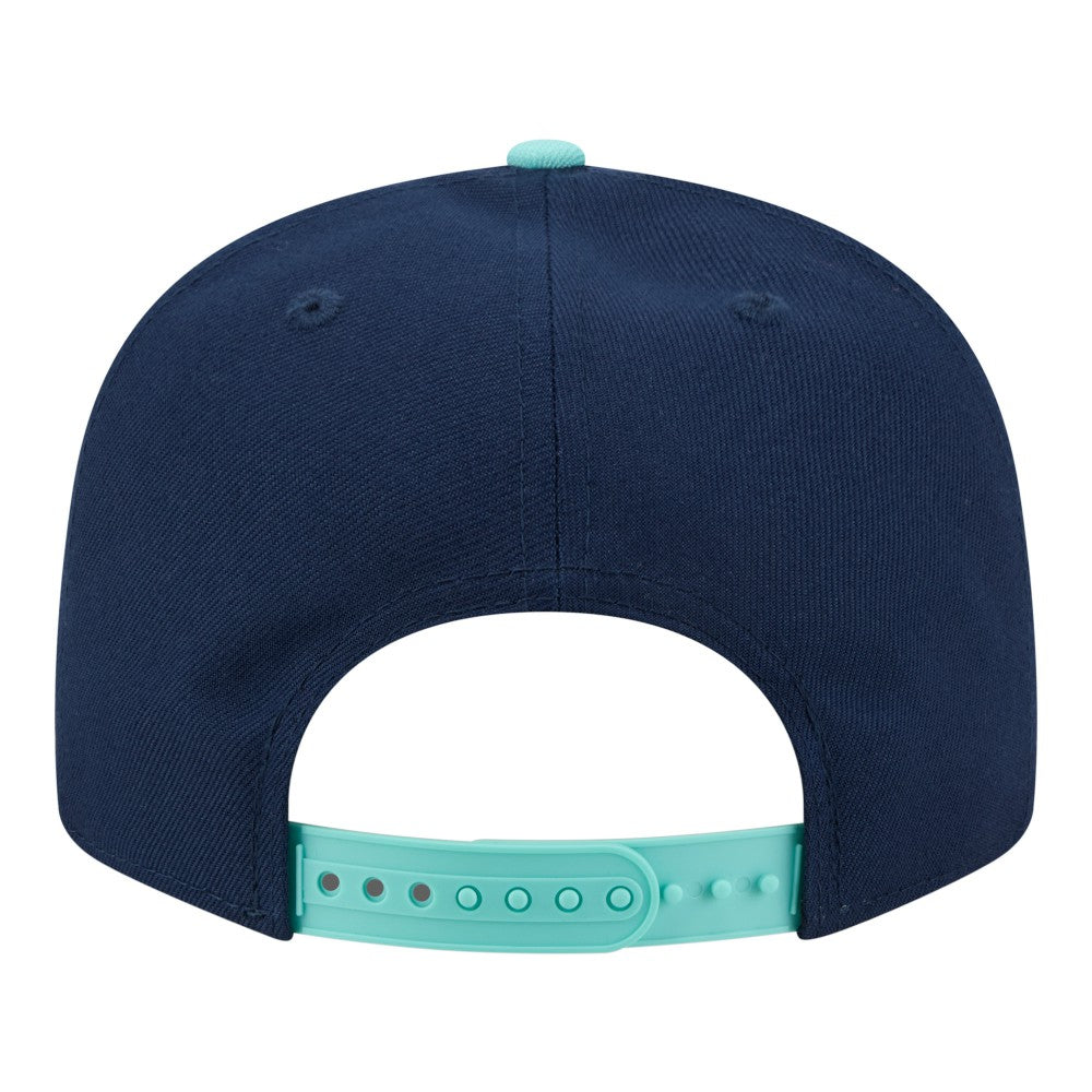 Los Angeles Dodgers 2-Tone Color Pack 9FIFTY Snapback Hat Navy/Turquoise