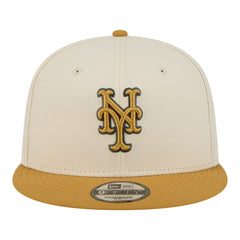 New York Mets Two-Tone Color Pack 9FIFTY Snapback Hat Light Beige/Khaki