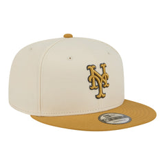 New York Mets Two-Tone Color Pack 9FIFTY Snapback Hat Light Beige/Khaki