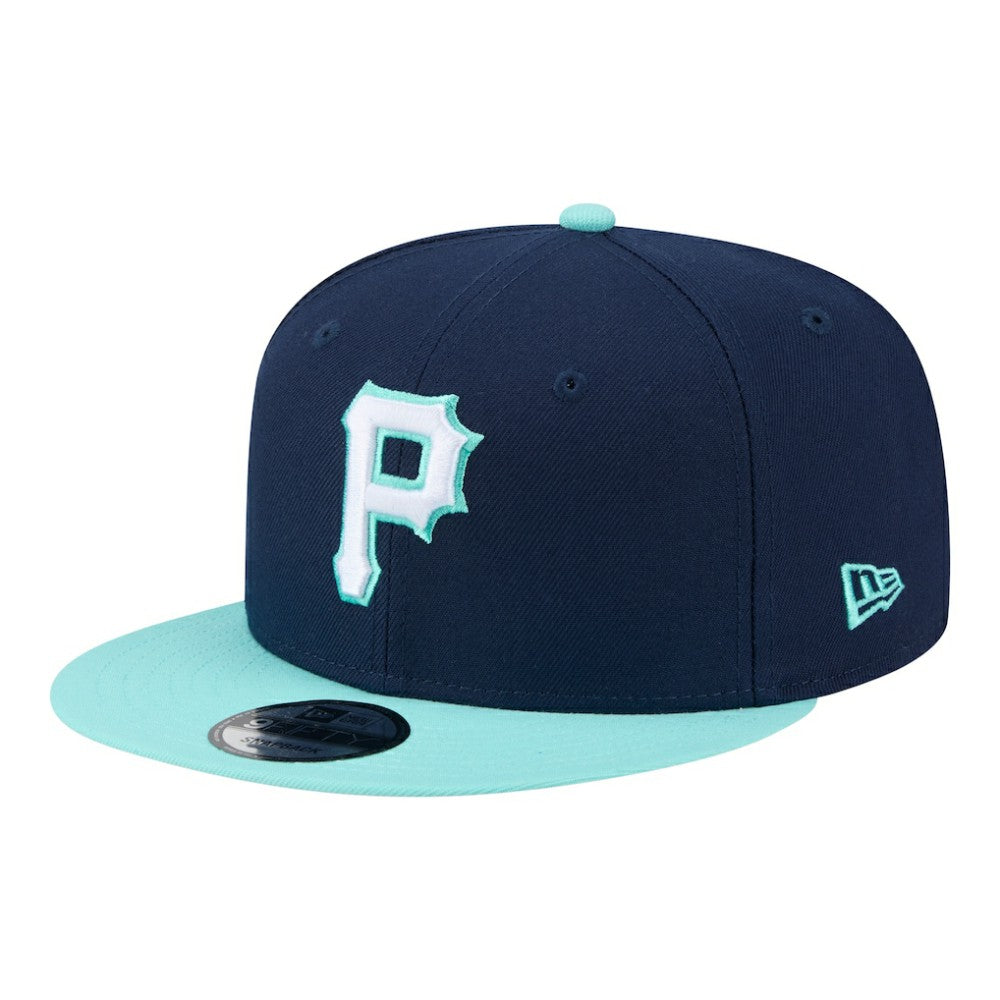 Pittsburgh Pirates Two-Tone Color Pack 9FIFTY Snapback Hat Navy/Turquoise