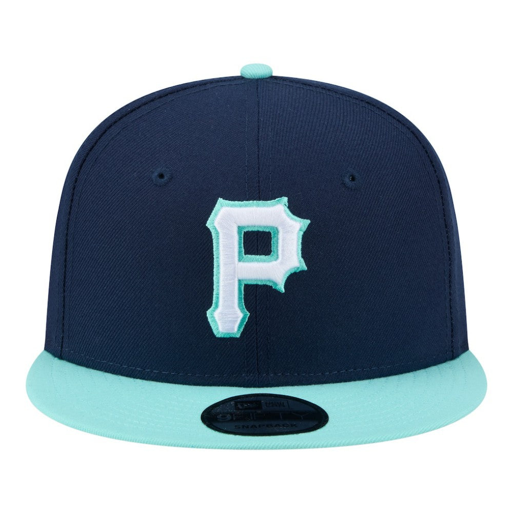 Pittsburgh Pirates Two-Tone Color Pack 9FIFTY Snapback Hat Navy/Turquoise