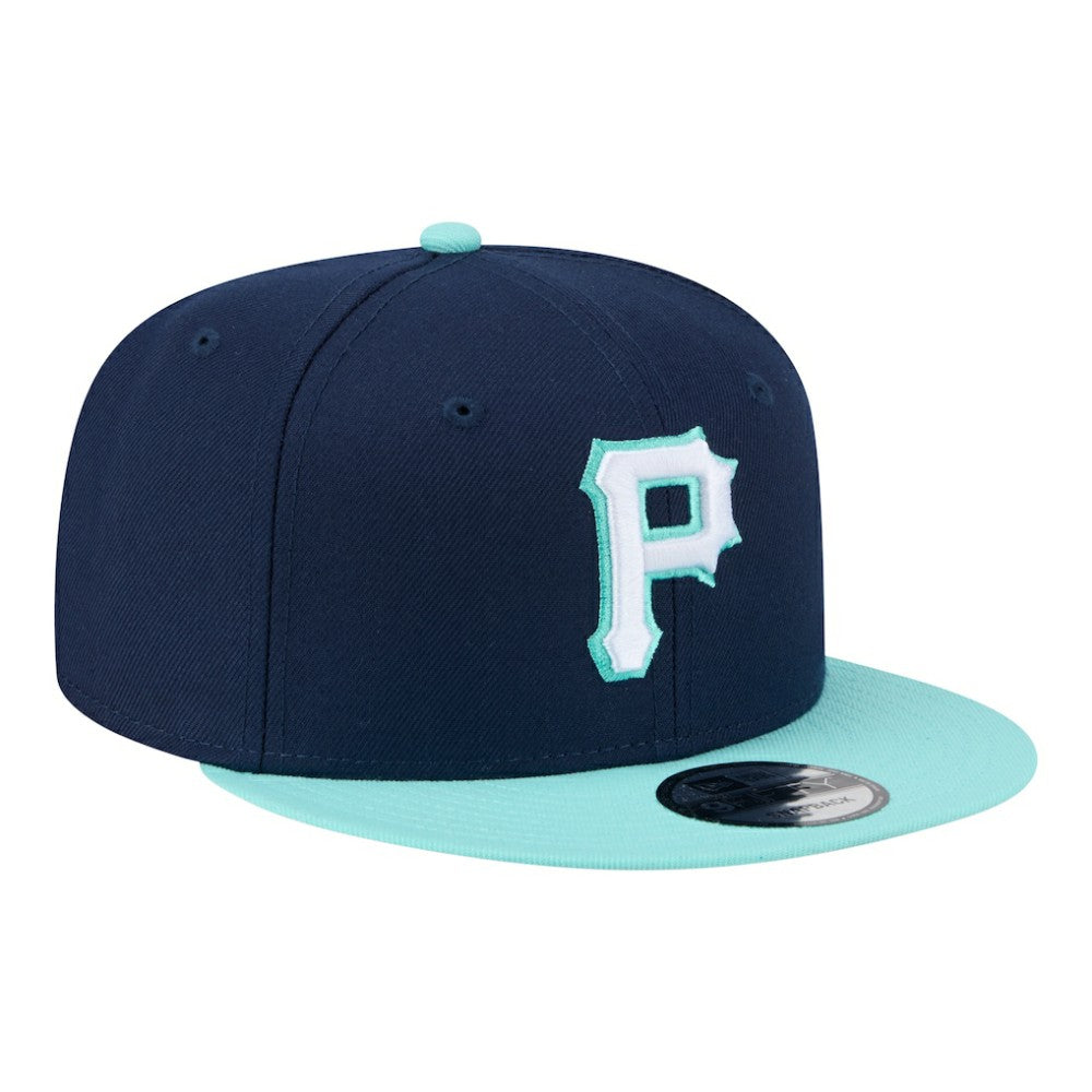 Pittsburgh Pirates Two-Tone Color Pack 9FIFTY Snapback Hat Navy/Turquoise