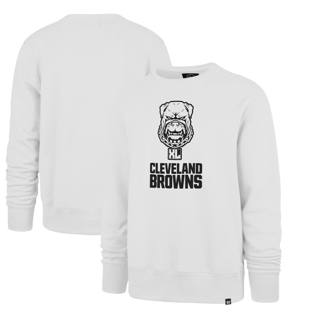 Cleveland Browns '47 Dawg Pound XL Imprint Headline Sweatshirt - White on sale