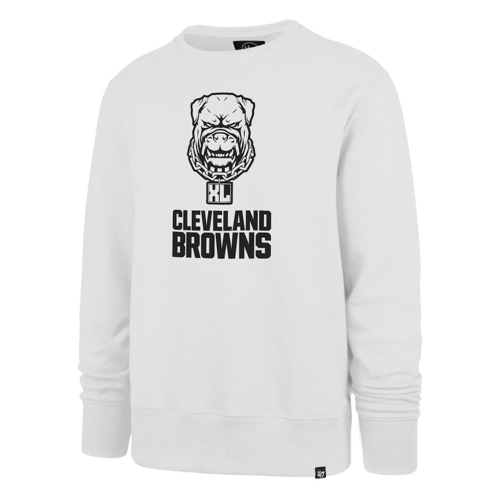 Cleveland Browns '47 Dawg Pound XL Imprint Headline Sweatshirt - White on sale