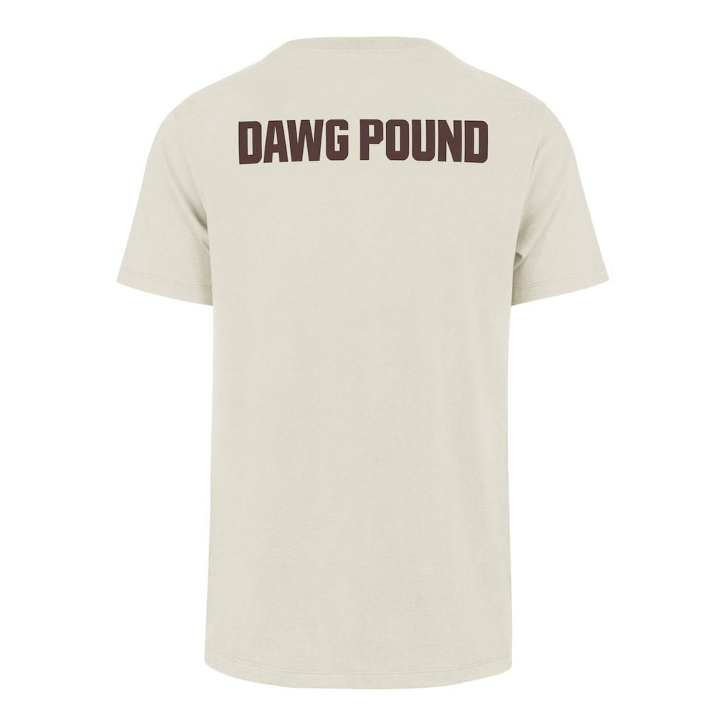Cleveland Browns '47 Dawg Pound XL Backer Franklin T-Shirt - Cream on sale