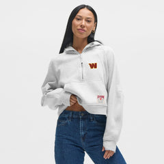 Washington Commanders lululemon Women's Scuba Oversized Half-Zip Hoodie - Heathered Core Ultra Light Grey cheap