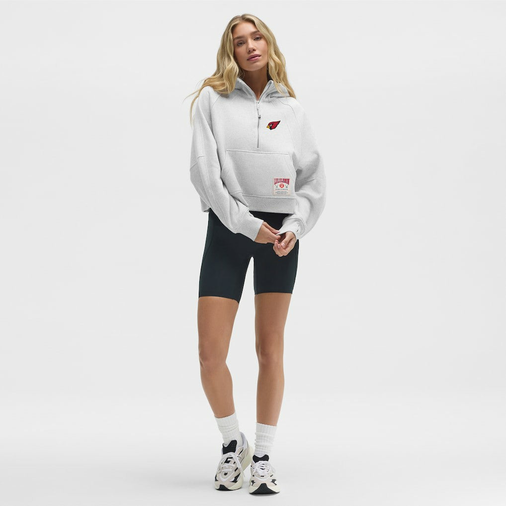 Arizona Cardinals lululemon Women's Scuba Oversized Half-Zip Hoodie - Heathered Core Ultra Light Grey discount