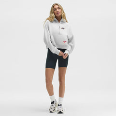 Baltimore Ravens lululemon Women's Scuba Oversized Half-Zip Hoodie - Heathered Core Ultra Light Grey online