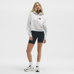 Cleveland Browns lululemon Women's Scuba Oversized Half-Zip Hoodie - Heathered Core Ultra Light Grey cheap
