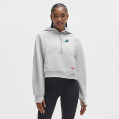 Miami Dolphins lululemon Women's Scuba Oversized Half-Zip Hoodie - Heathered Core Ultra Light Grey for sale