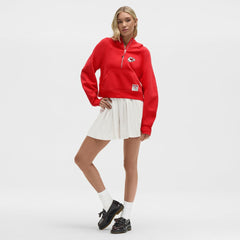 Kansas City Chiefs lululemon Women's Scuba Oversized Half-Zip Hoodie - True Red on sale