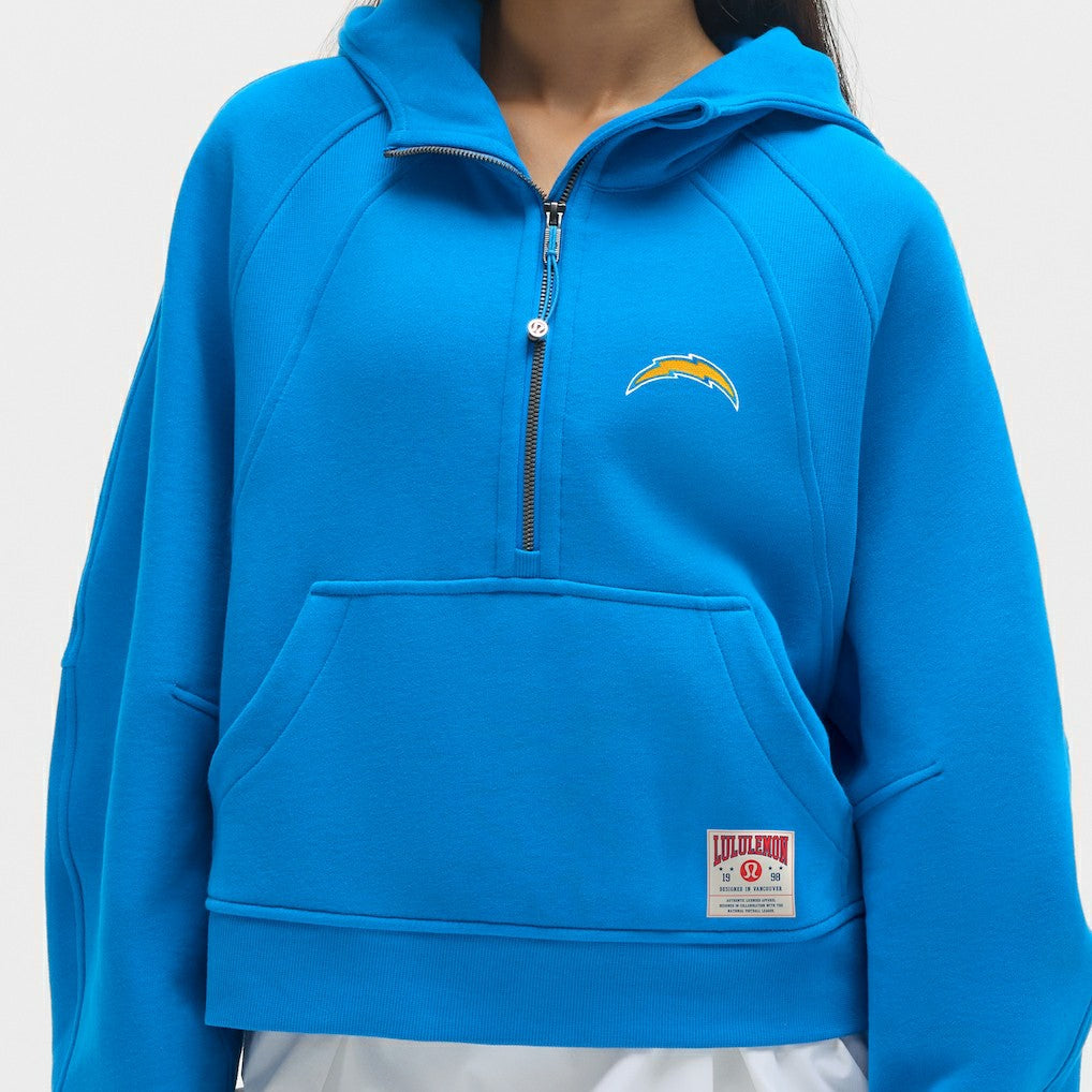 Los Angeles Chargers lululemon Women's Scuba Oversized Half-Zip Hoodie - Beaming Blue discount