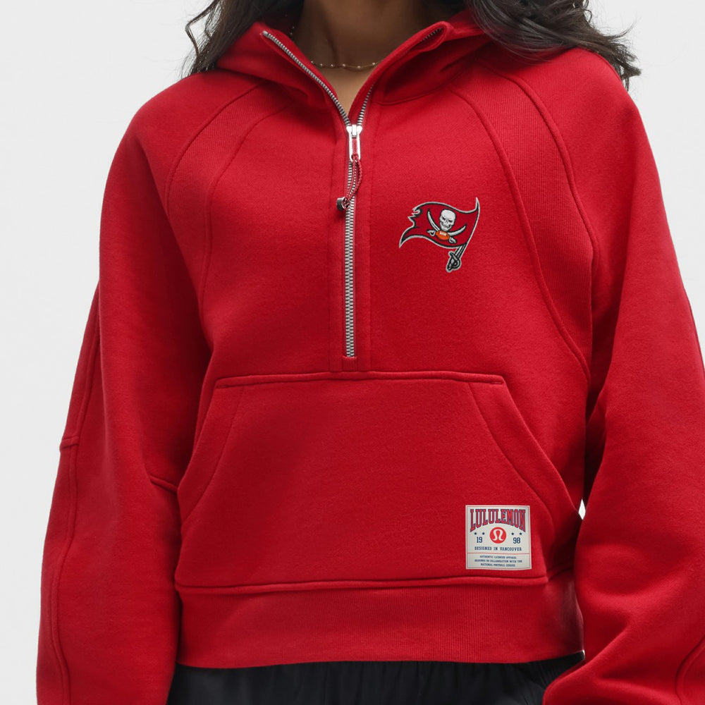 Tampa Bay Buccaneers lululemon Women's Scuba Oversized Half-Zip Hoodie - College Crimson on sale