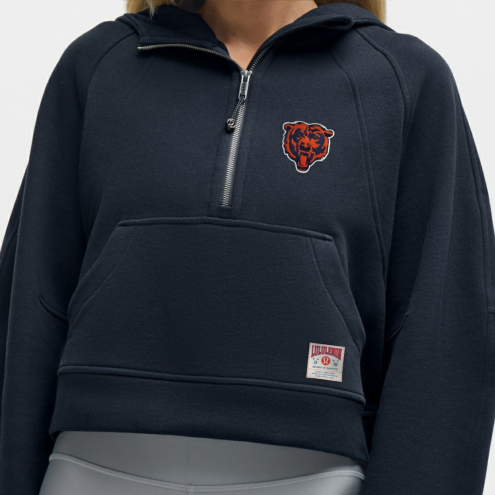 Chicago Bears lululemon Women's Scuba Oversized Half-Zip Hoodie - True Navy for sale
