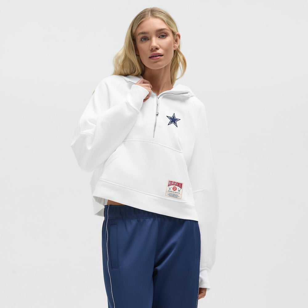 Dallas Cowboys lululemon Women's Scuba Oversized Half-Zip Hoodie - White cheap