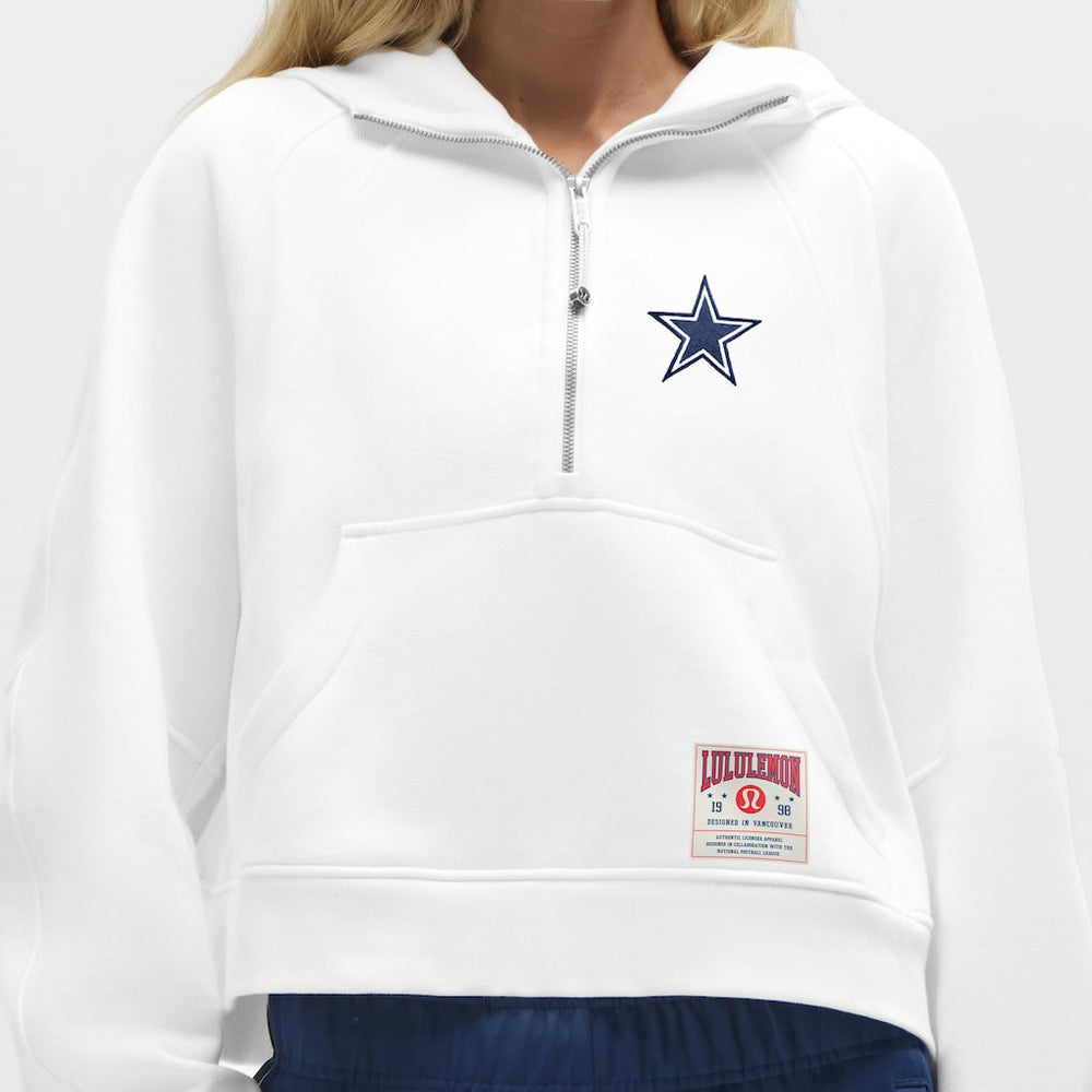 Dallas Cowboys lululemon Women's Scuba Oversized Half-Zip Hoodie - White cheap