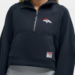 Denver Broncos lululemon Women's Scuba Oversized Half-Zip Hoodie - True Navy for sale