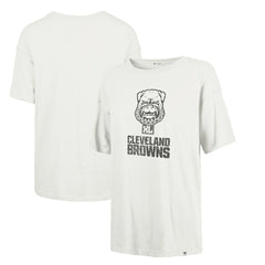 Cleveland Browns '47 Women's Dawg Pound XL Premier Sadie Oversized T-Shirt - Cream for sale