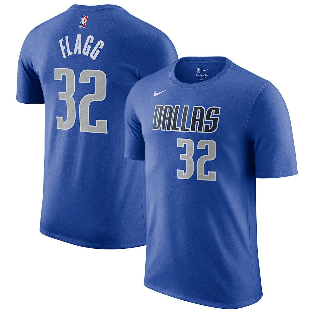 Cooper Flagg Dallas Mavericks 2025 NBA Draft Icon Name & Number T-Shirt sale - Blue outlet