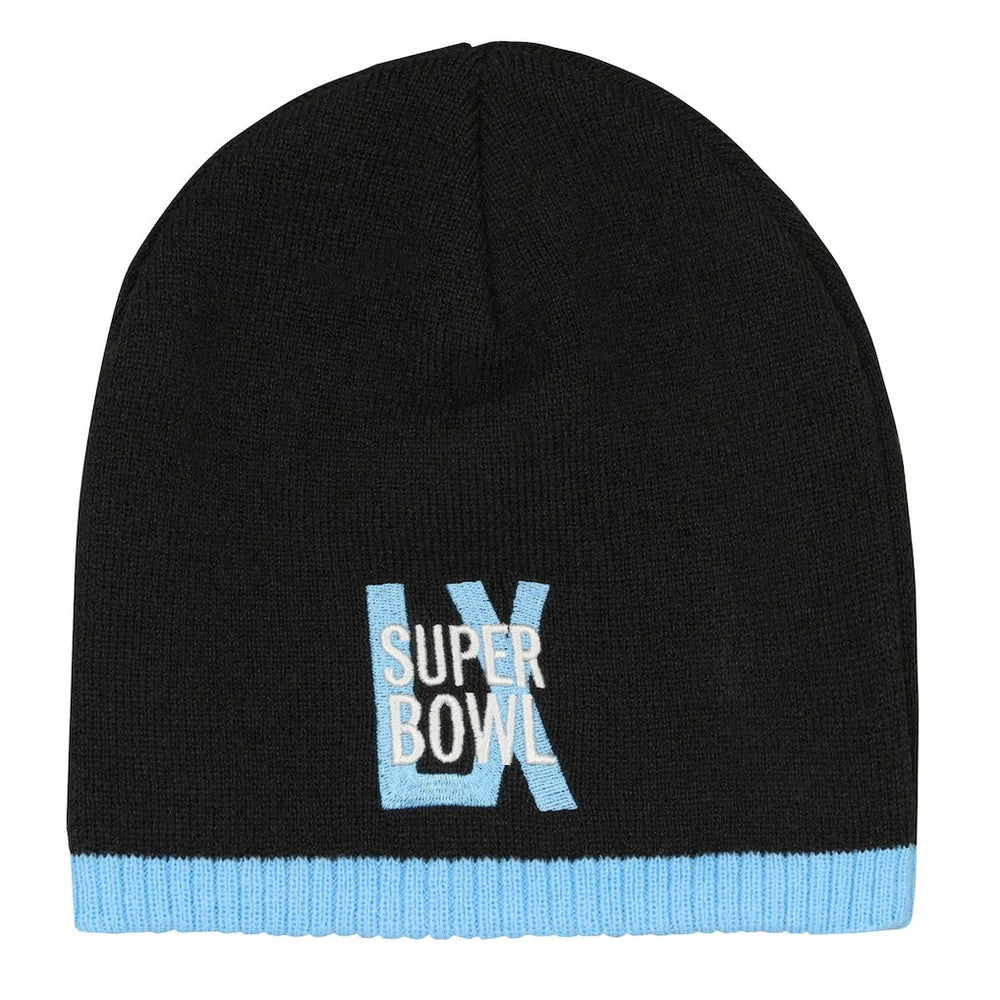 Super Bowl LX Outerstuff Youth Uncuffed Knit Hat - Black online