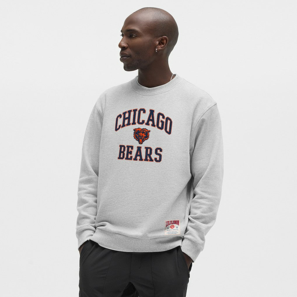 Chicago Bears lululemon Steady State Sweatshirt - Heathered Silver Drop for sale