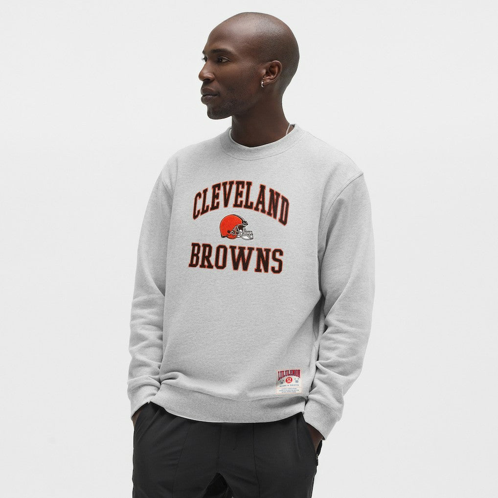 Cleveland Browns lululemon Steady State Sweatshirt - Heathered Silver Drop discount