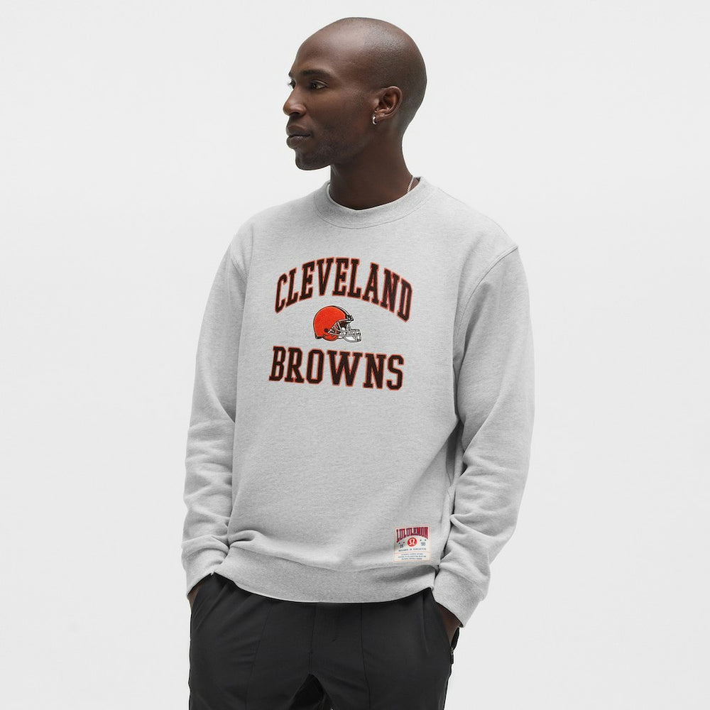 Cleveland Browns lululemon Steady State Sweatshirt - Heathered Silver Drop discount