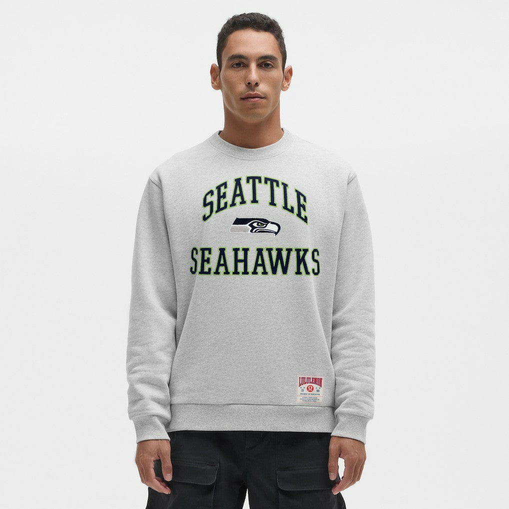 Seattle Seahawks lululemon Steady State Sweatshirt - Heathered Silver Drop for sale