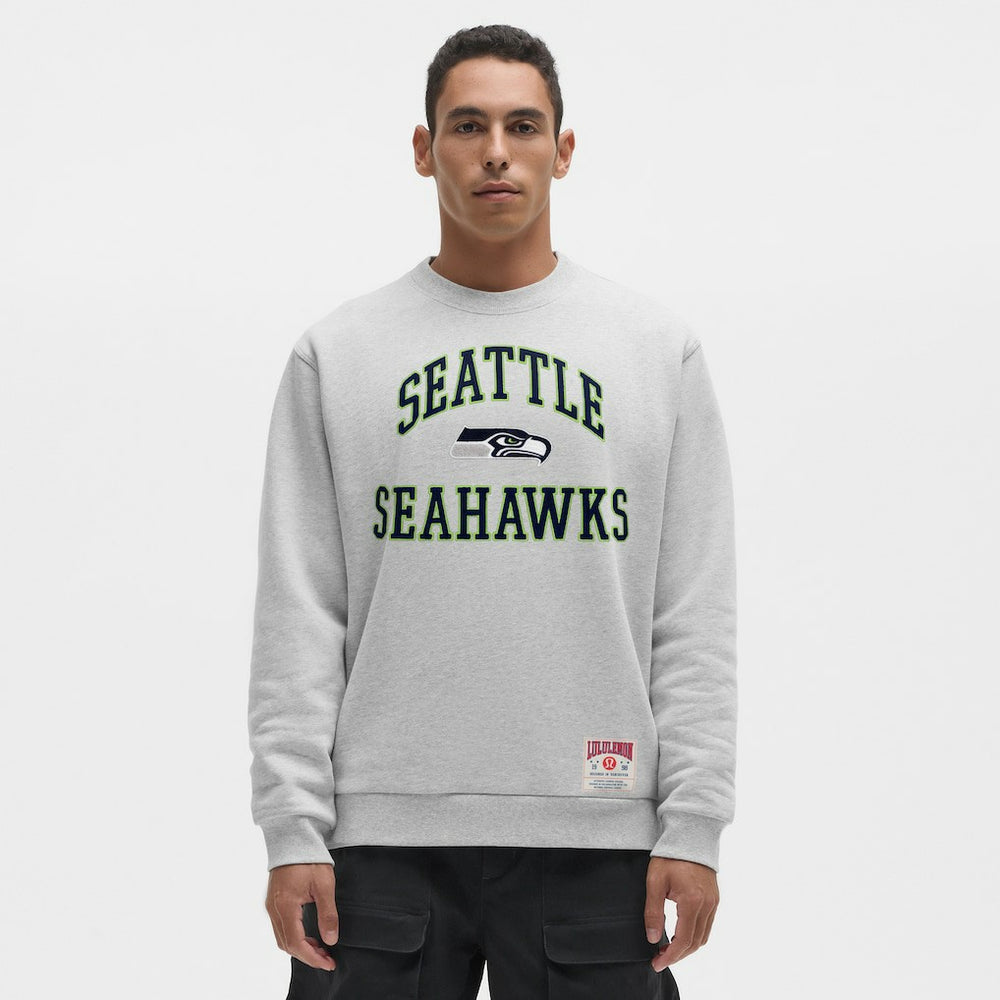 Seattle Seahawks lululemon Steady State Sweatshirt - Heathered Silver Drop for sale