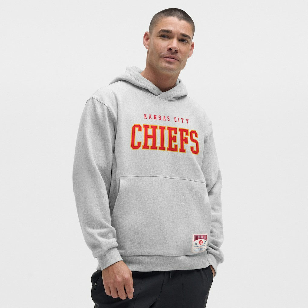 Kansas City Chiefs lululemon Steady State Pullover Hoodie - Heathered Silver Drop outlet