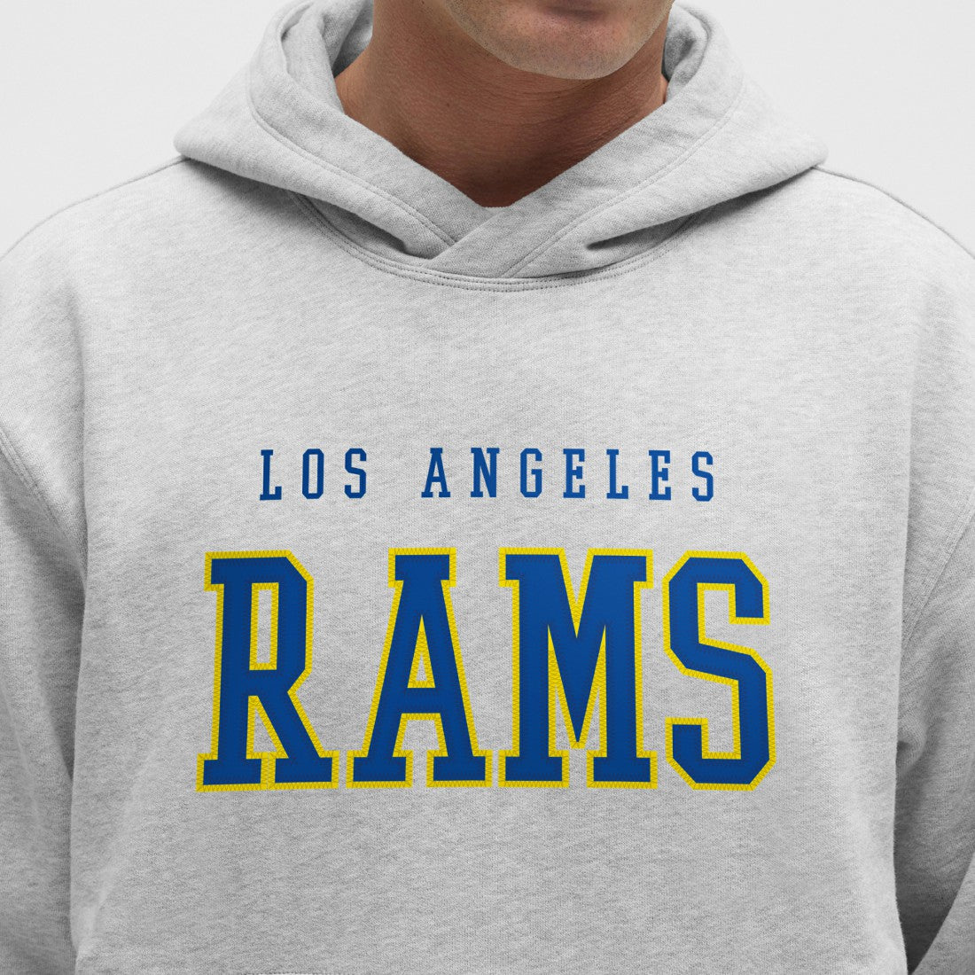 Los Angeles Rams lululemon Steady State Pullover Hoodie - Heathered Silver Drop for sale