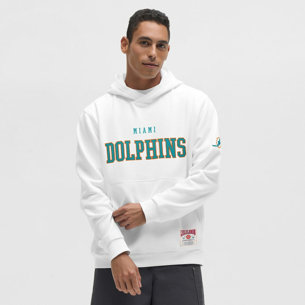 Miami Dolphins lululemon Steady State Pullover Hoodie - White for sale