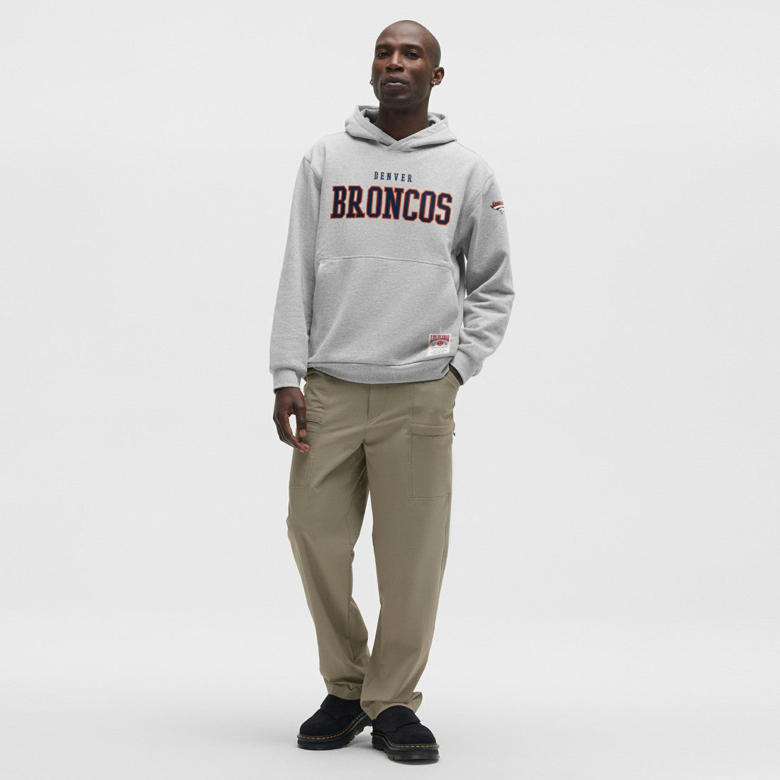 Denver Broncos lululemon Steady State Pullover Hoodie - Heathered Silver Drop on sale