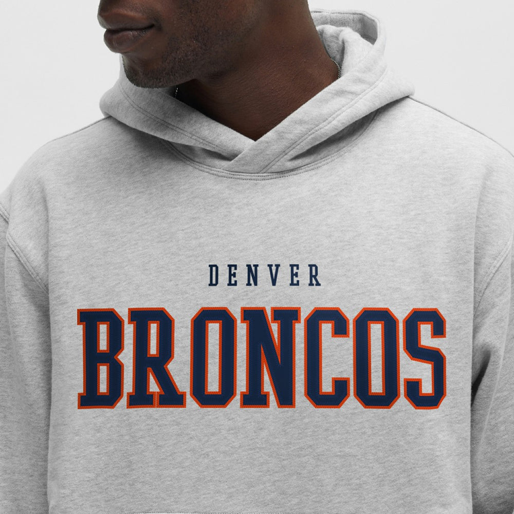 Denver Broncos lululemon Steady State Pullover Hoodie - Heathered Silver Drop on sale