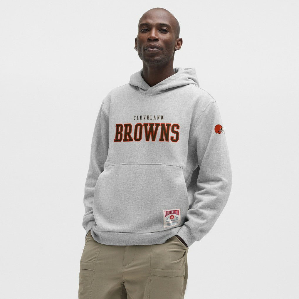 Cleveland Browns lululemon Steady State Pullover Hoodie - Heathered Silver Drop on sale