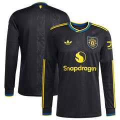 Manchester United 2025/26 Third Replica Long Sleeve Jersey - Black for sale