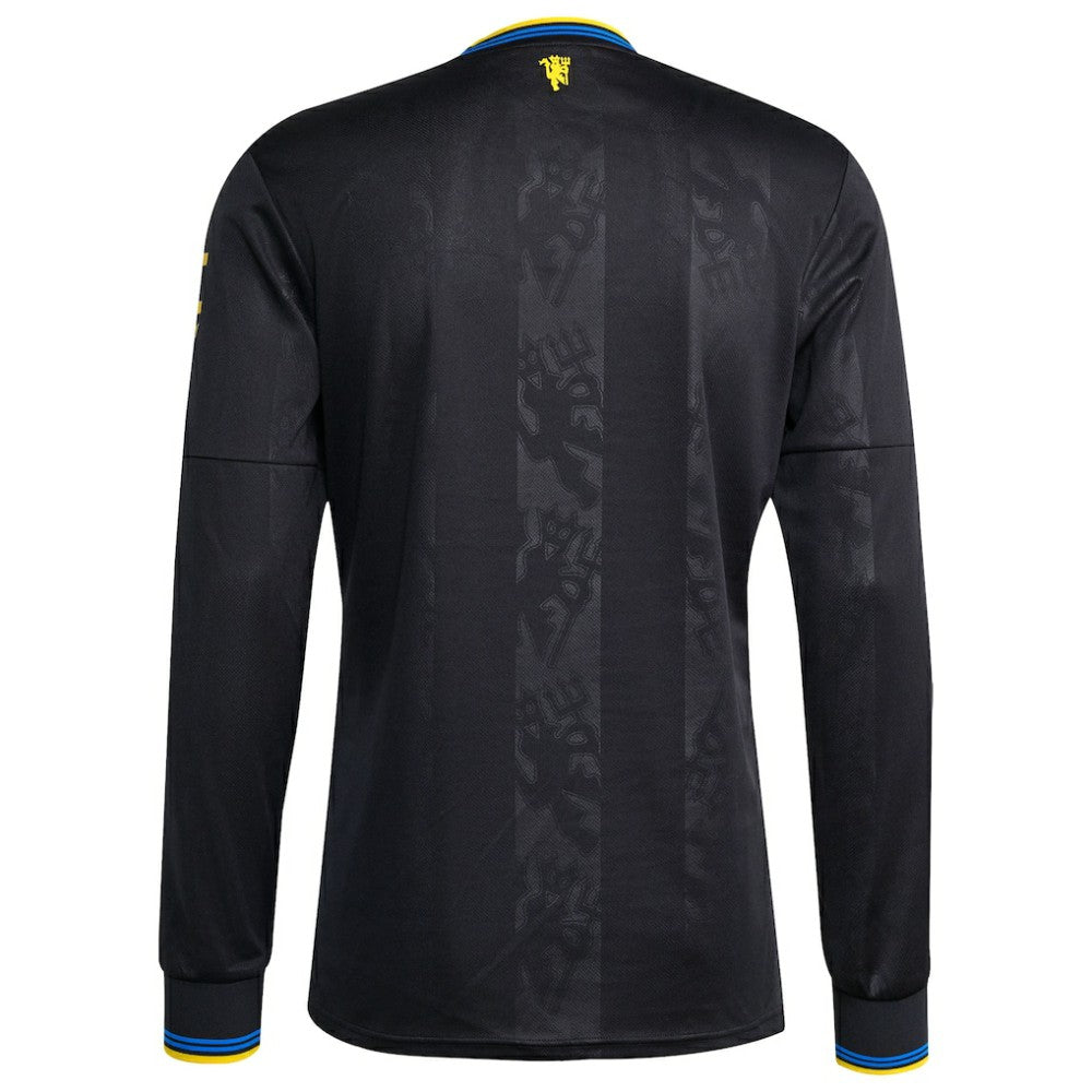 Manchester United 2025/26 Third Replica Long Sleeve Jersey - Black for sale